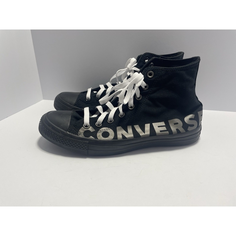 Converse Chuck Taylor All Star Hi Wordmark 2.0 Men's Shoes Black SZ 9 Gunmetal